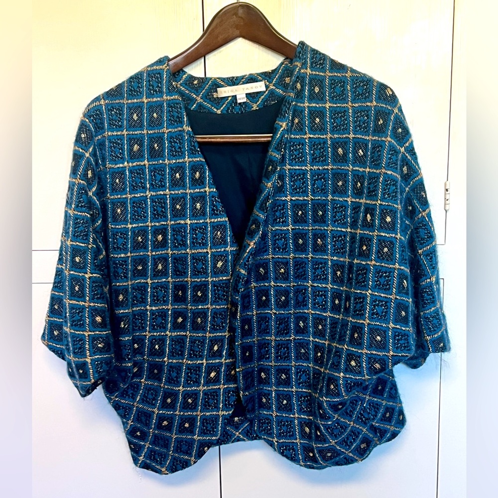 Erica Tanov O/S wool swing coat.